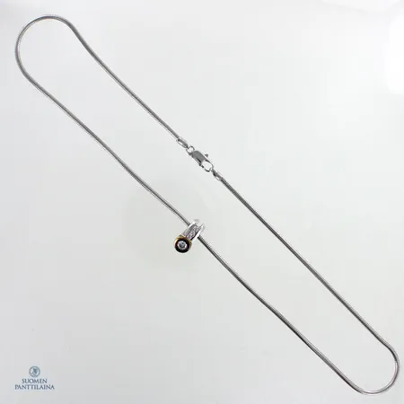 Kivikaulakoru, pituus 44.5cm, 925br,  Paino: 13,5 g