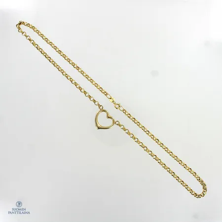 Kaulakoru, pituus 42cm, 585,  Paino: 4 g