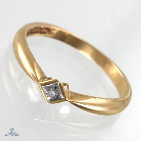 Timanttisormus 1xn.0.05ct, koko 18, 585,  Paino: 2,5 g