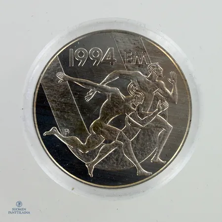 Juhlaraha, EM 1994, 100 mk, 925, Paino: 24,1 g