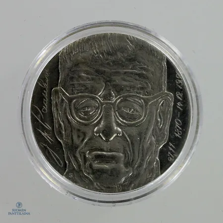 Juhlaraha, J.K Paasikivi 1970, nimellisarvo 10mk, 500, Paino: 22,5 g