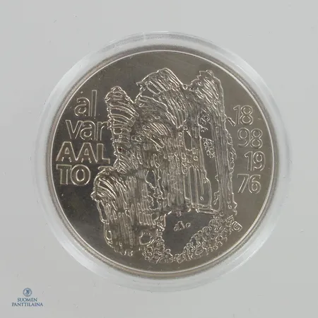 Juhlaraha, Alvar Aalto 1998, nimellisarvo 100mk, 925,  Paino: 22,3 g
