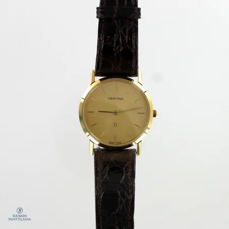 Certina, Q, 203 1140 26, taulun Ø 31mm, Quartz, nahkarannekeessa pieniä käytön jälkiä, laatikko