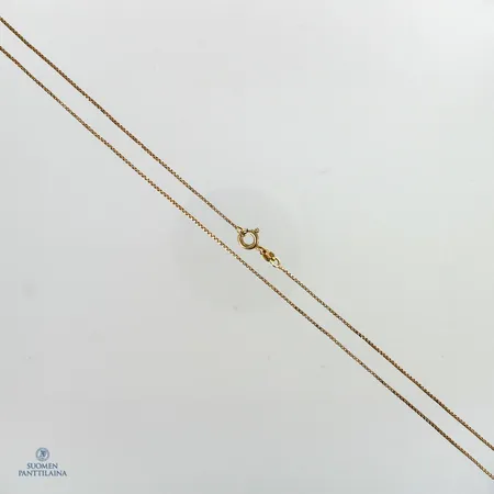 Venetsia-kaulaketju, pieniä käytön jälkiä, pituus 48cm, 585,  Paino: 2,1 g