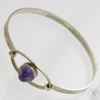 Kivirannerengas, E. Granit & Co, valmistettu 1965, Helsinki, 925br,  Paino: 10,7 g