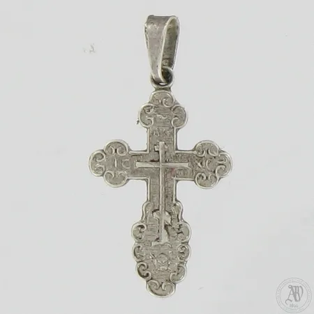 Risti-riipus, korkeus 27mm, leveys 15mm, 925,  Paino: 0,9 g