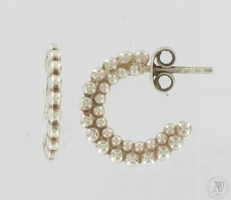 Korvakorut, Valoisa Kalevala, Ø 18mm, 925, Paino: 3,6 g