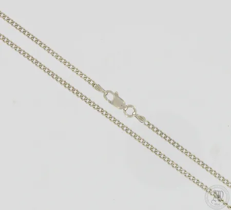 Panssarikaulaketju, pituus 43cm, leveys 2mm, 925,  Paino: 4,9 g