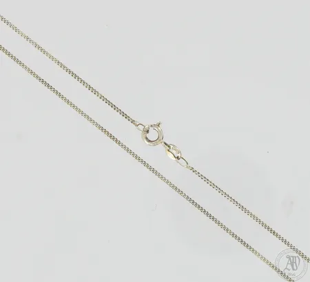 Panssarikaulaketju, pituus 45cm, leveys 1mm, 925,  Paino: 1,9 g