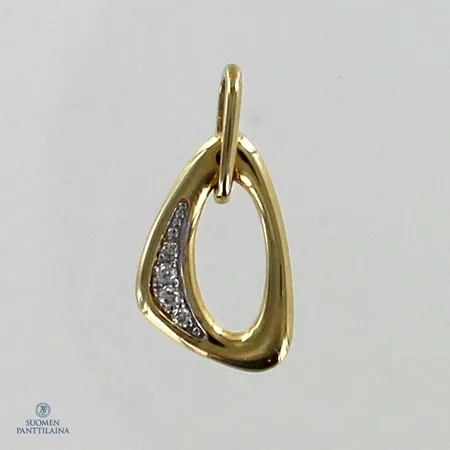 Timanttiriipus 5xn.0.005ct, korkeus 16mm, 585,  Paino: 0,9 g