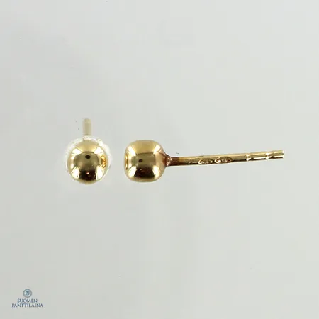 Korvakorut ilman taustoja, korkeus 4mm, 585,  Paino: 0,4 g