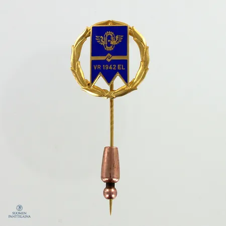 Emaloitu rintamerkki, korkeus 55mm, 585br,  Paino: 6,5 g