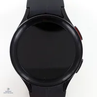 Älykello, Samsung Galaxy Watch 5 Pro, rungon Ø 45mm, BT musta, kumirannekkeen pituus muunnettavissa, Elisa takuutodistus 09.03.2023, laturi  Paino: 0 g