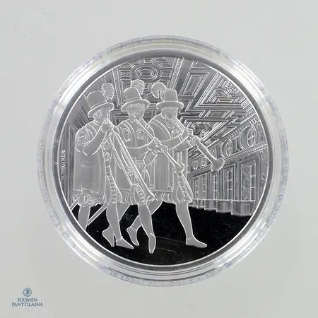 Hopeinen juhlaraha, 10 Euro (Ambras Palace) 2002 , 925,  Paino: 17,3 g