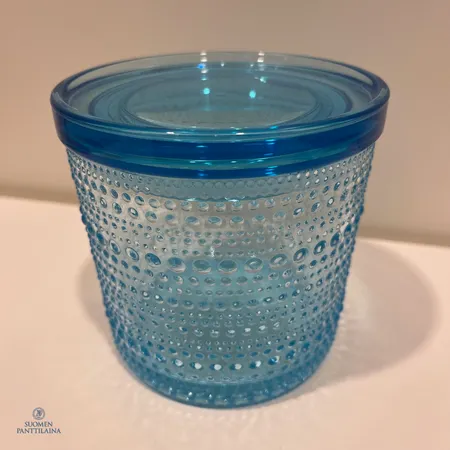Purkki Iittala, Kastehelmi, 116x114mm, vaaleansininen