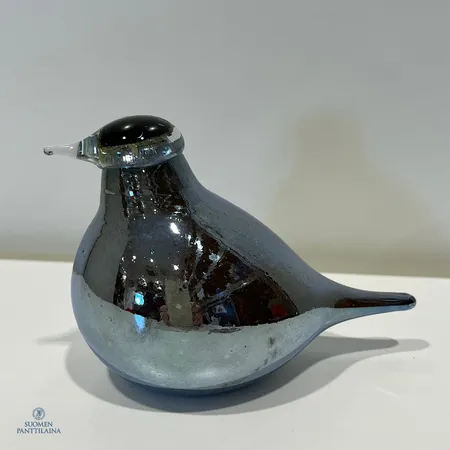 Lasilintu, Tirri - hohto, signeeraus O. Toikka, Iittala, pituus 115mm