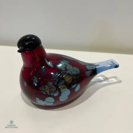 Lasilintu, signeeraus O. Toikka, Iittala, pituus 150mm