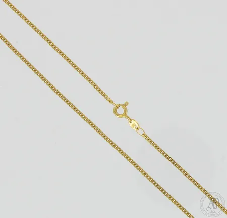 Panssarikaulaketju, pituus 51cm, leveys 1,5mm, 585,  Paino: 3,6 g