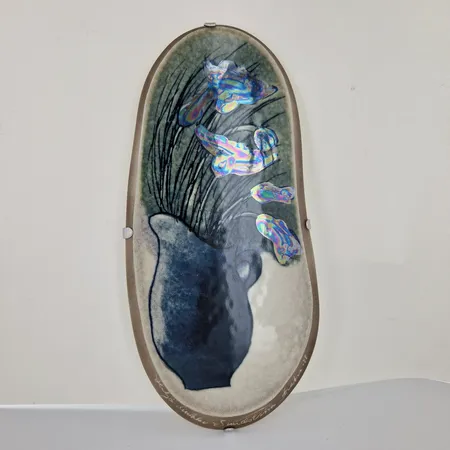 Seinälautanen, Ruiskukat, design Heljä Liukko-Sundström, mitat 11x23cm,