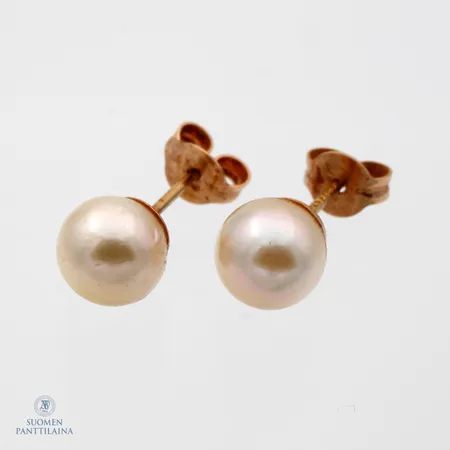 Helmikorvakorut, Ø 7mm, 585br,  Paino: 1,7 g