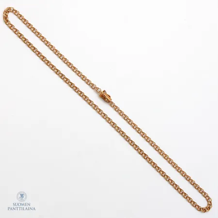 Bismarck-kaulaketju, pituus 42,5cm, leveys 3,3mm, 585,  Paino: 6,4 g
