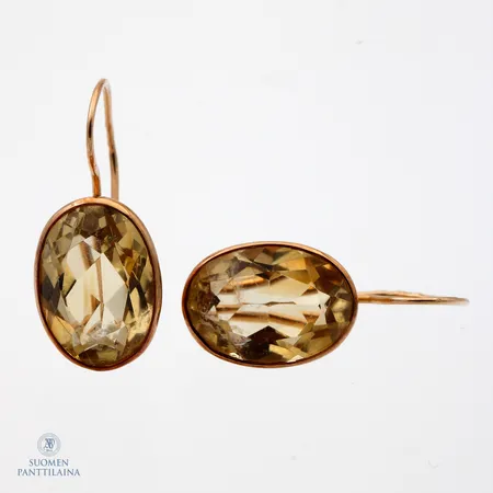 Kivikorvakorut, korkeus 24mm, 585b,  Paino: 3,8 g