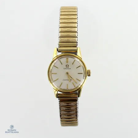 Teräsrannekello Omega Seamaster, mekaaninen, käytön jälkiä, taulun Ø 22mm, rannekkeen pituus 160mm