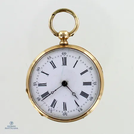 Viallinen kihlakello Boutte Geneve, kaiverrettu, Ø 32mm, leima 56, 585br,  Paino: 23,8 g
