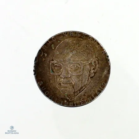 Juhlaraha, Urho Kekkonen 1981, nimellisarvo 50mk, 500,  Paino: 20 g