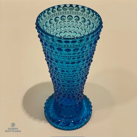 Kääntömaljakko, Iittala Oiva Toikka, Kastehelmi 60-70 luku, korkeus 150mm.