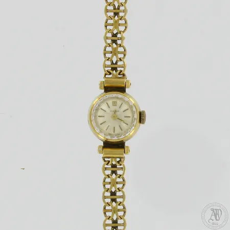 Kultarannekello Tissot kultarannekkeella, mekaaninen, 17 kivinen, Ø 17mm, pituus 175mm, 750br,  Paino: 19,5 g