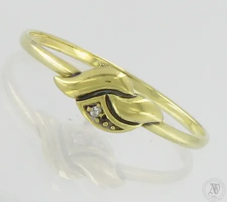 Timanttisormus 1xn.0.005ct, koko 17¾, 585 kelta- ja valkokulta, Paino: 0,9 g