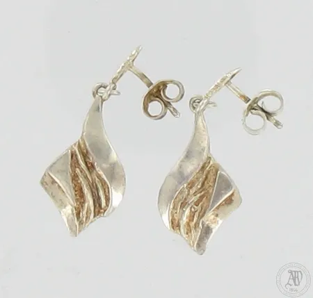 Korvakorut, korkeus 30mm, leveys 12mm, 925,  Paino: 2,5 g