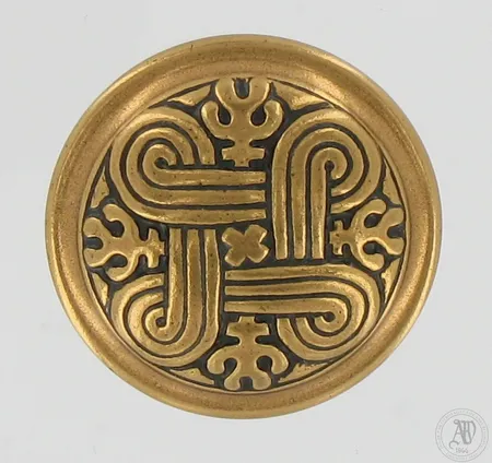 Rintaneula, Hannunvaakuna, Kalevala , Ø 28mm, pronssia