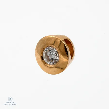 Timanttiriipus 1xn.0.11ct, Ø 6mm, 585,  Paino: 0,6 g