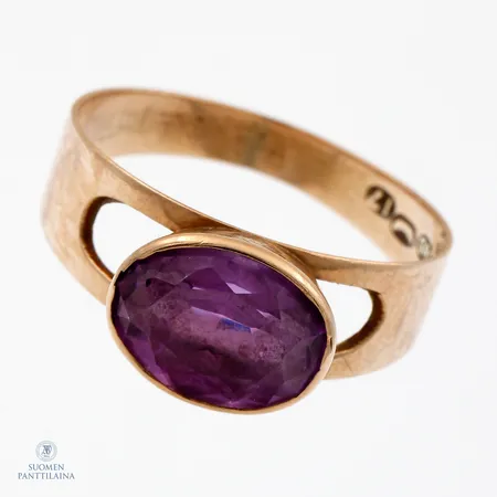 Kivisormus, koko 16¾, 585br,  Paino: 2 g