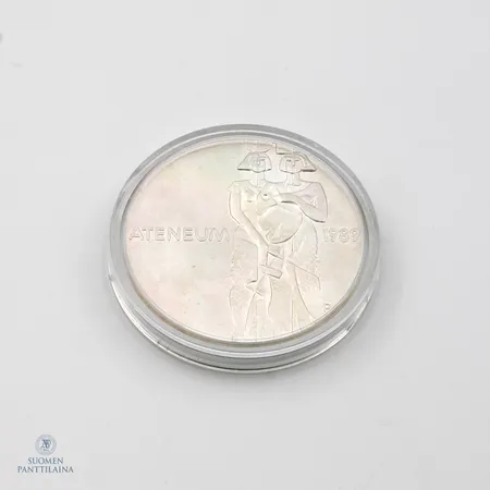 Juhlaraha, Ateneum 1989, nimellisarvi 100 markkaa, 925, Paino: 24 g