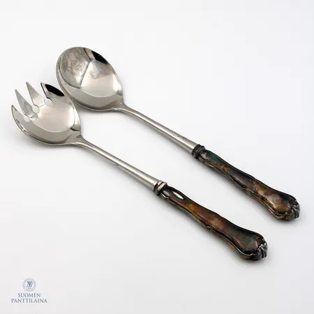 Salaattiottimet, Chippendale, pituus 258mm, 830br, Paino: 158,8 g