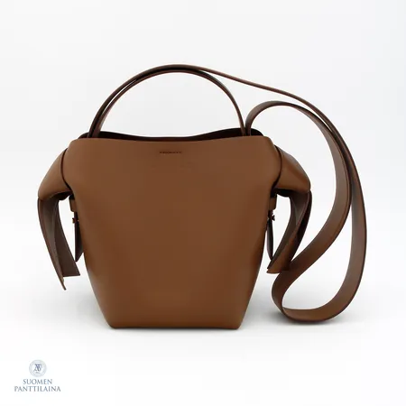 Olkalaukku, Acne Studios Musubi Mini Bag, Camel brown, mitat 21,5cm X 20,5cm X 15,5cm,