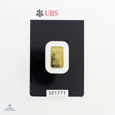 Kultaharkko, UBS, 999,  Paino: 2 g