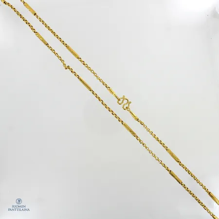 Kaulaketju, pituus 65,5cm, leveys 3mm, 965,  Paino: 15 g