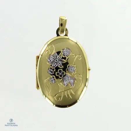 Medaljonki, korkeus 25mm, 585,  Paino: 1,9 g