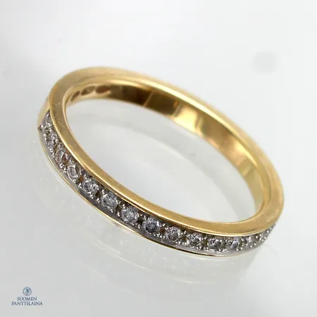 Timanttisormus 15xn.0.01ct, koko 16¾, 750,  Paino: 3,2 g