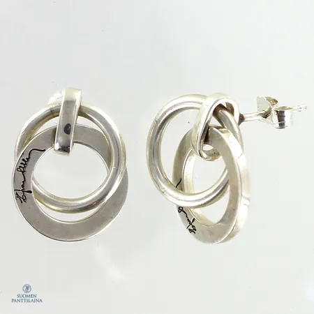 Korvakorut, Twosome, design Efva Attling, 925,  Paino: 5,4 g