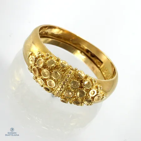 Kuvioitu sormus, koko 17¼, 875,  Paino: 3,1 g