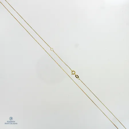 Venetsia-kaulaketju, selviä käytön jälkiä, pituus 52,5-56,5cm, 585,  Paino: 1 g