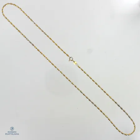 Kaulaketju, pituus 45,5cm, leveys 1,7mm, 750,  Paino: 7,1 g
