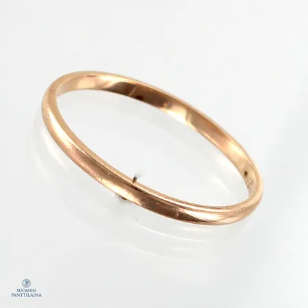 Viallinen sormus, leimaamaton 585,  Paino: 1,2 g