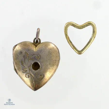 Kaksi viallista riipusta, 875 hopea, Paino: 6 g