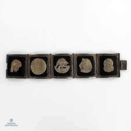 Rannekoru kivillä, pituus 185mm, leveys 40mm, pieniä käytön jälkiä,  925br,  Paino: 75,6 g